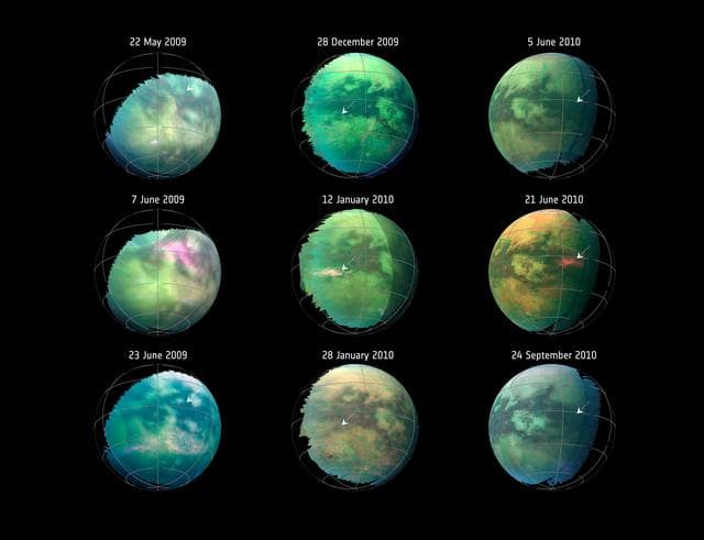 NASA image: Dust Storms on Titan