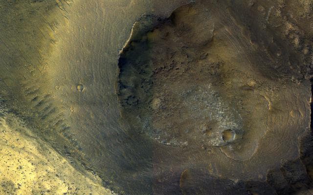 NASA image: A Volcano of Mud or Lava?