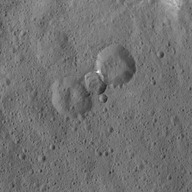 NASA image: Complex Crater Assemblage on Ceres