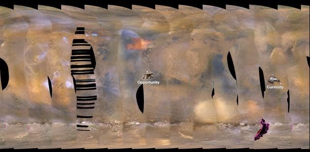 NASA image: 2018 Giant Dust Storm on Mars