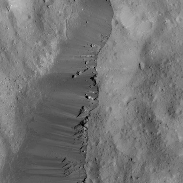 NASA image: Occator Crater's Eastern Rim