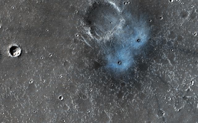 NASA image: New Crater Blues