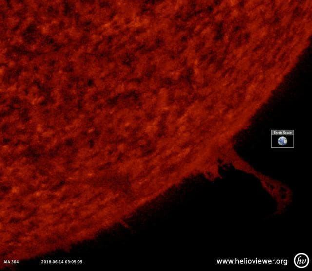 NASA image: Evolving Prominence