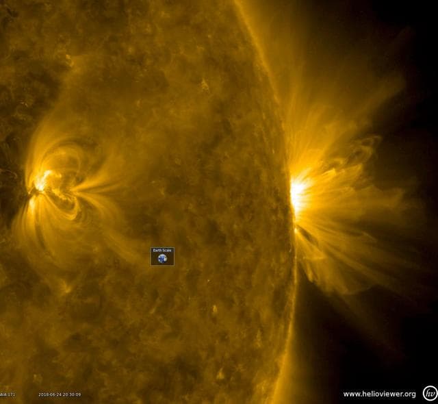 NASA image: Festoons of Loops