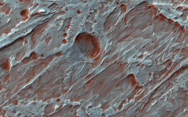 NASA image: Fans of Roddy Crater
