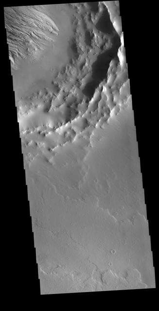 NASA image: Daedalia Planum Crater