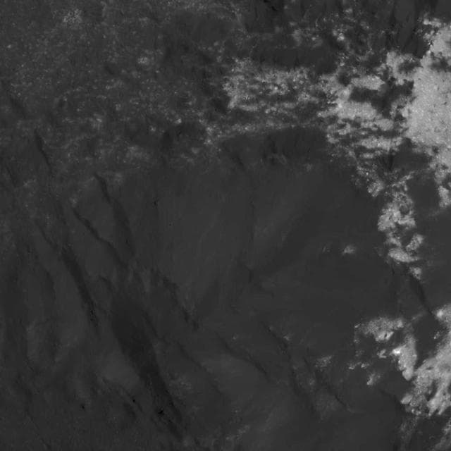 NASA image: Complex Bright and Dark Material Relationships in Occator Crater