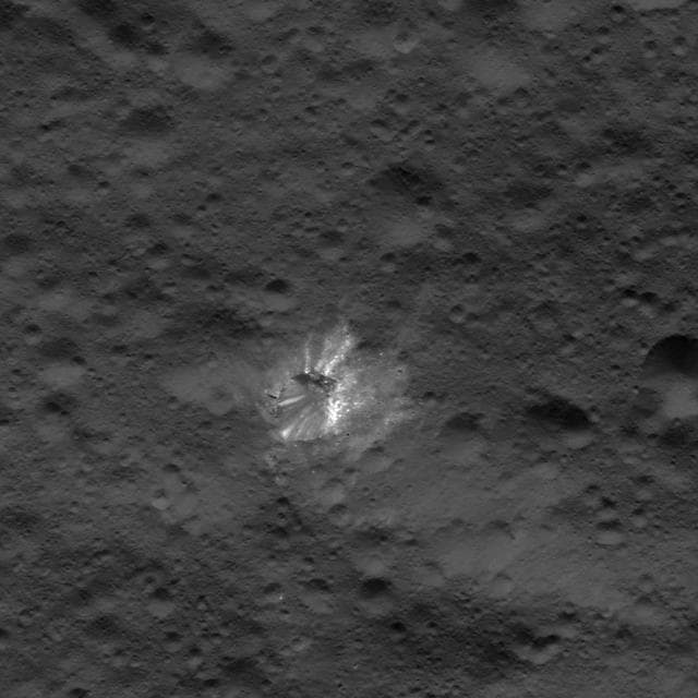 NASA image: Bright Crater on Ceres