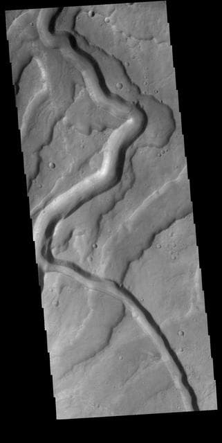 NASA image: Tyrrhena Fossae