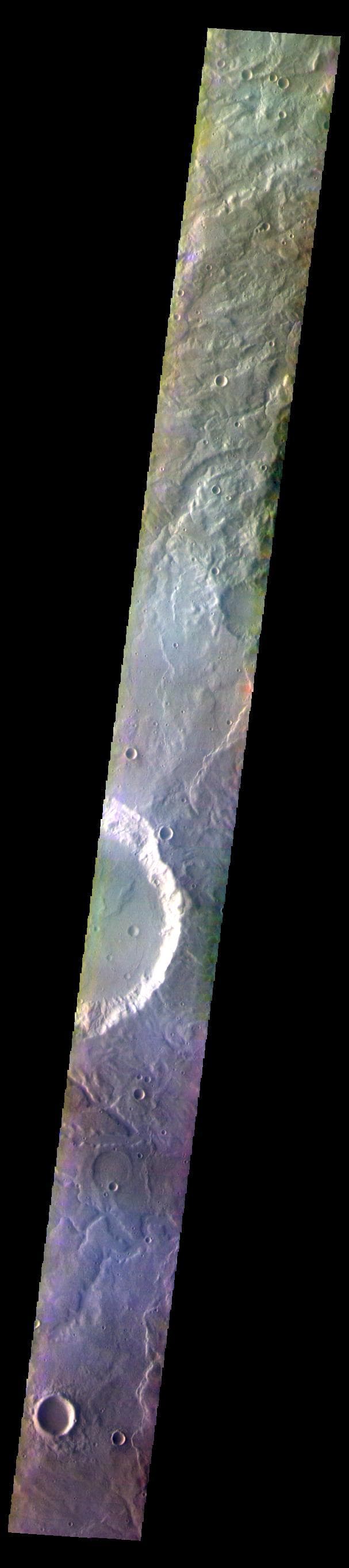 NASA image: Terra Cimmeria - False Color