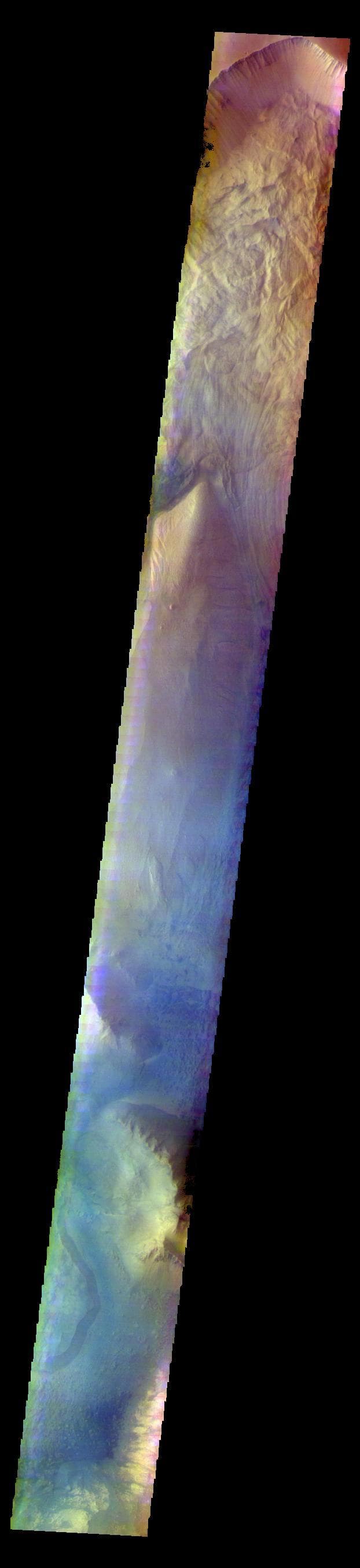 NASA image: Ophir Chasma - False Color