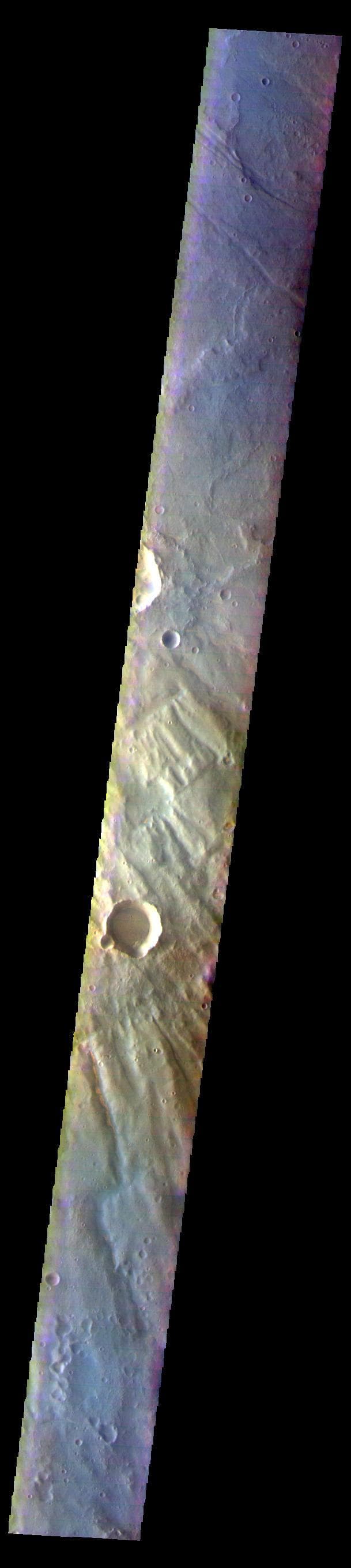 NASA image: Thaumasia Planum - False Color