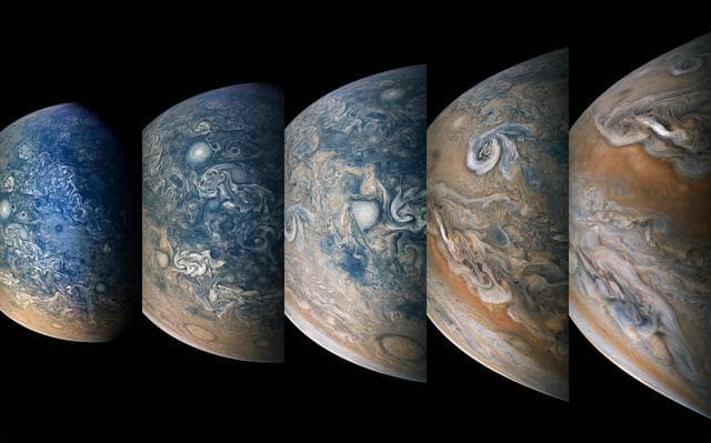 NASA image: Time-lapse Sequence of Jupiter's North