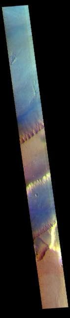 NASA image: Kasei Valles - False Color