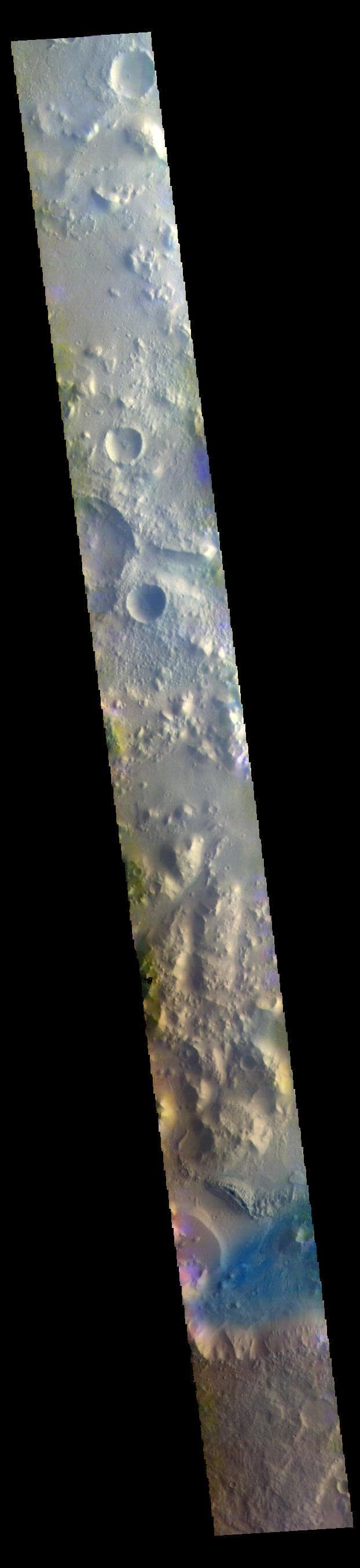 NASA image: Nepenthes Mensa - False Color