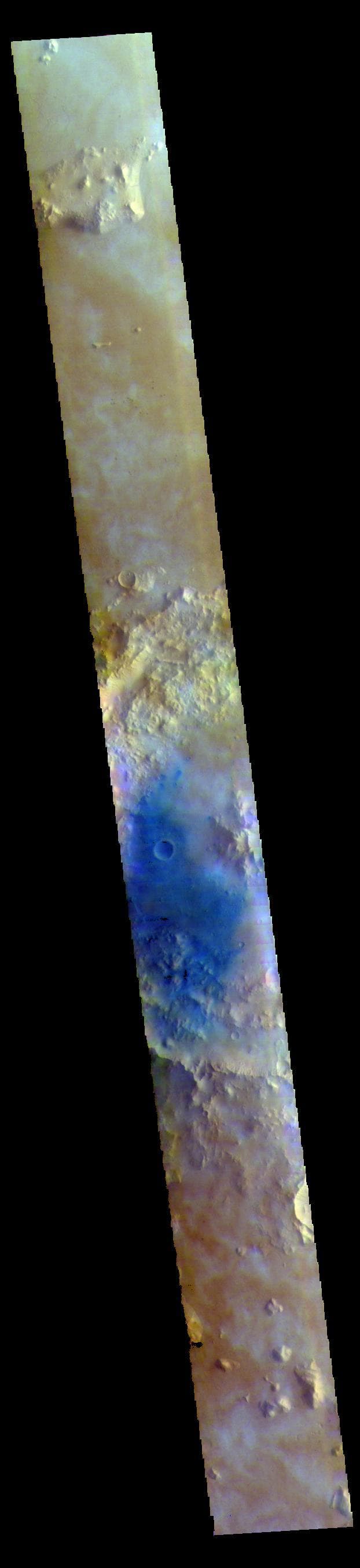NASA image: Tombaugh Crater - False Color