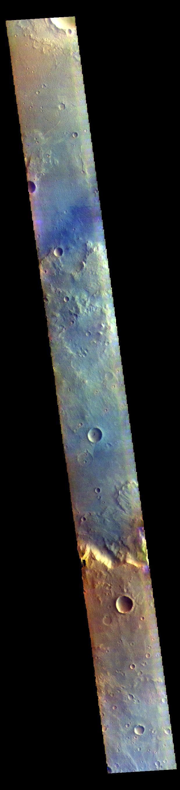 NASA image: Mutch Crater - False Color