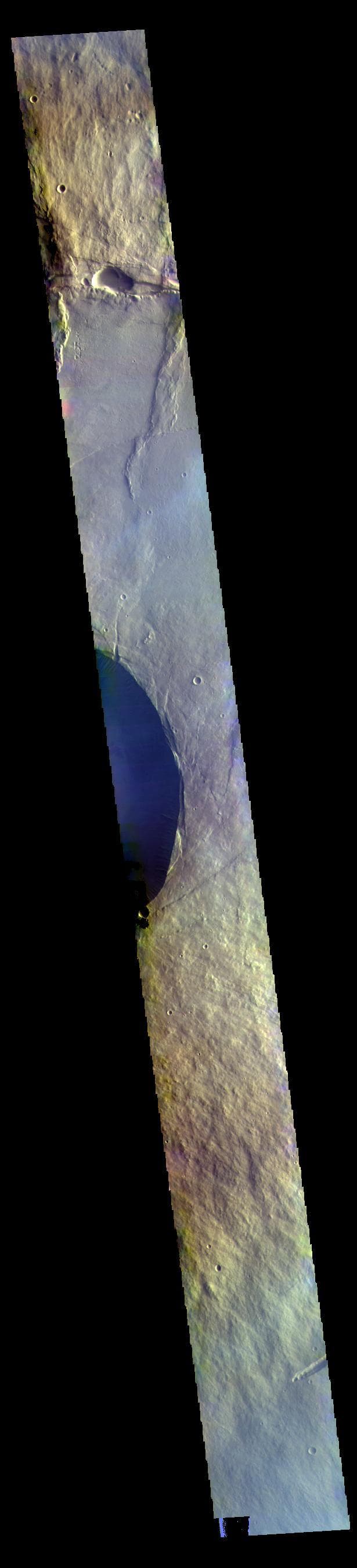 NASA image: Pavonis Mons - False Color