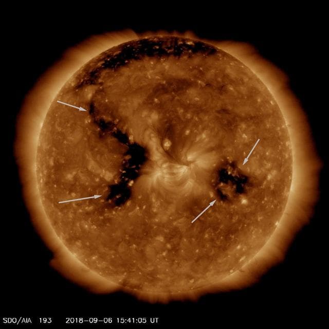 NASA image: Emerging Coronal Hole