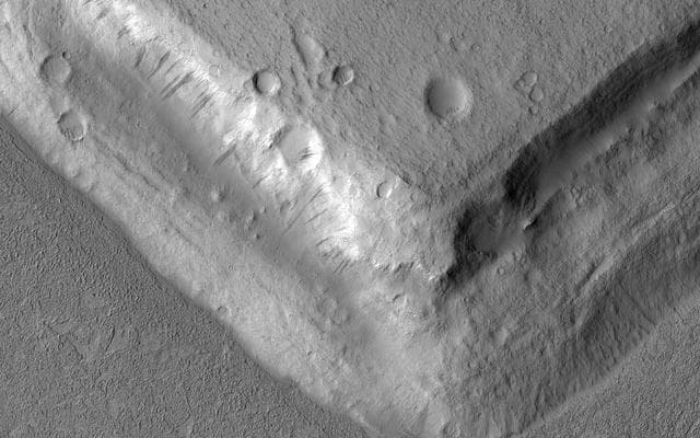 NASA image: Rising Above It in Amazonis Planitia