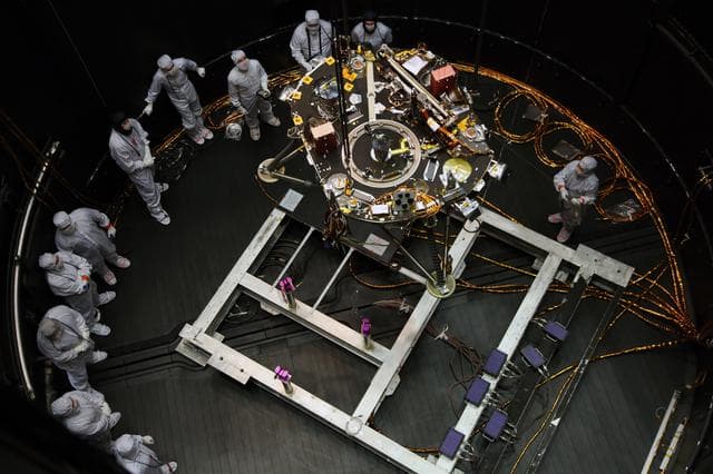 NASA image: Pre-Launch T-VAC Testing on InSight