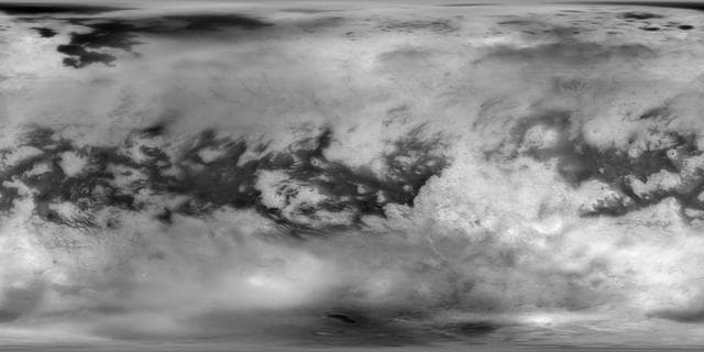 NASA image: Titan Mosaic: The Surface Under the Haze