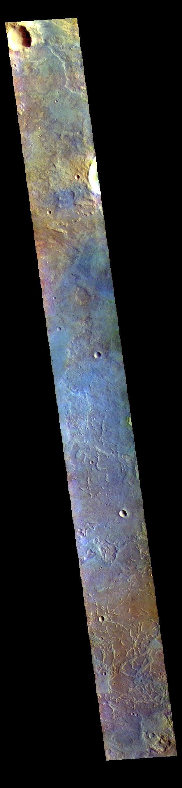 NASA image: Antoniadi Crater - False Color