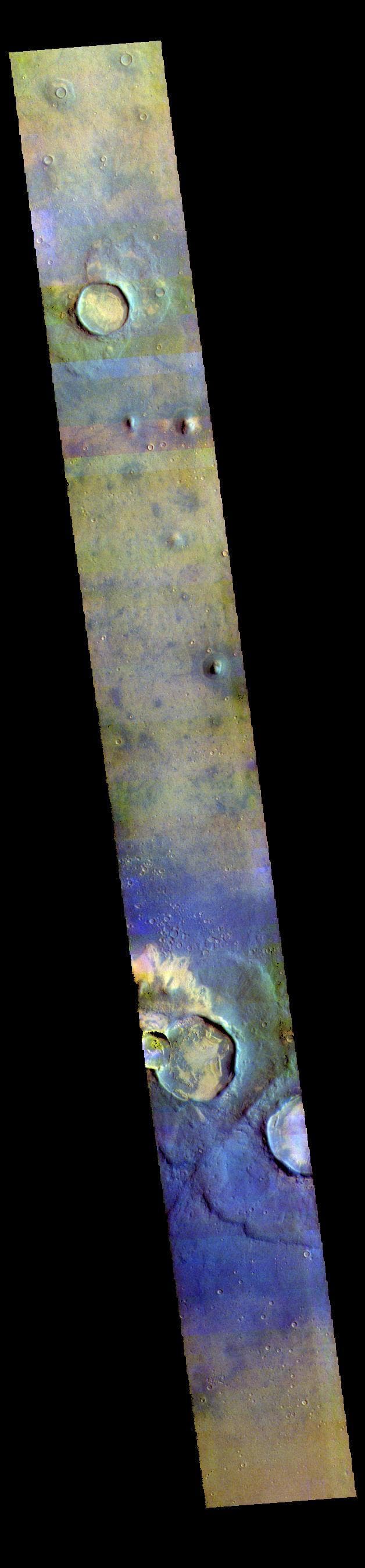 NASA image: Arcadia Planitia - False Color