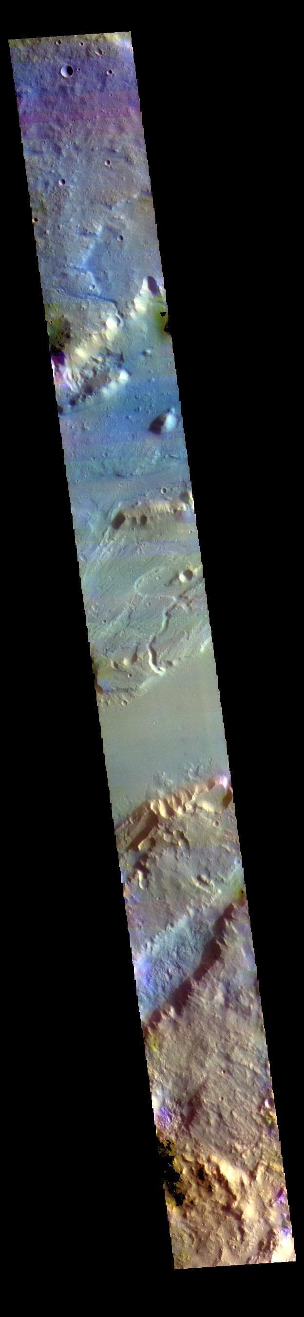 NASA image: Kasei Valles - False Color