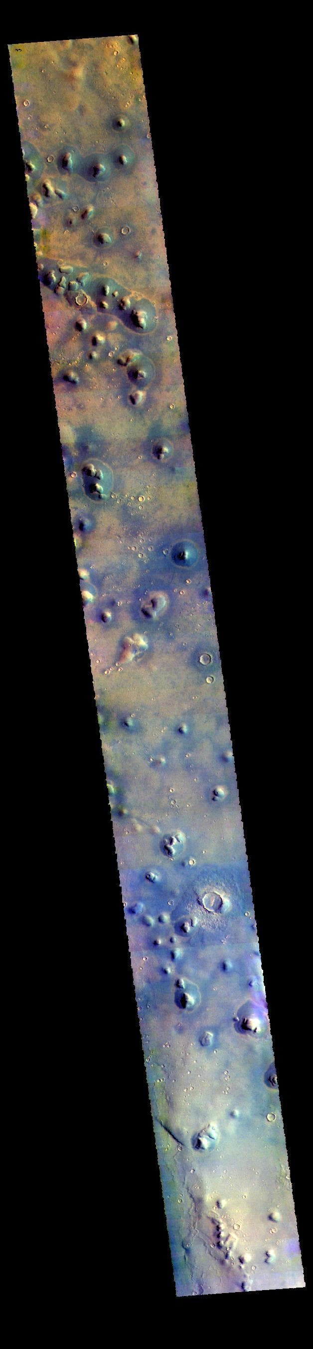 NASA image: Arcadia Planitia - False Color