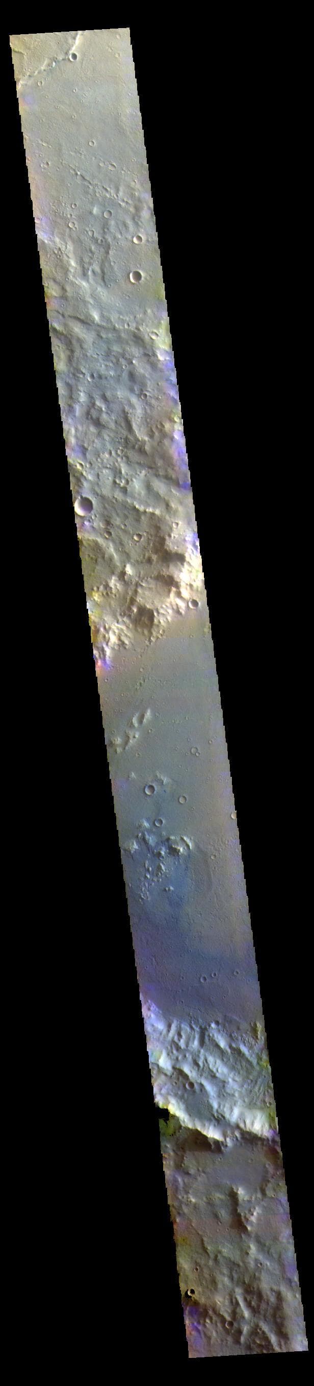 NASA image: Terra Cimmeria - False Color