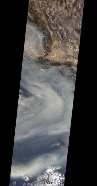 NASA image: NASA's MISR Sees California's Woolsey Fire From Space