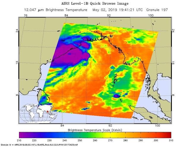 NASA image: NASA's AIRS Images Cyclone Fani Before Landfall