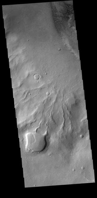 NASA image: Crater Gullies