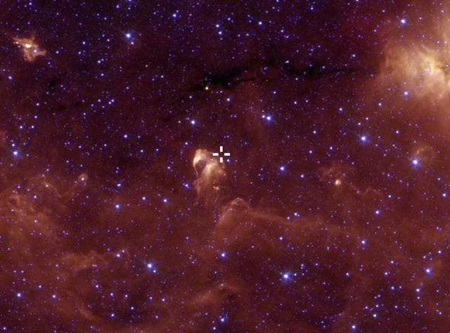 NASA image: Star Gaia 17pbi Seen by Spitzer