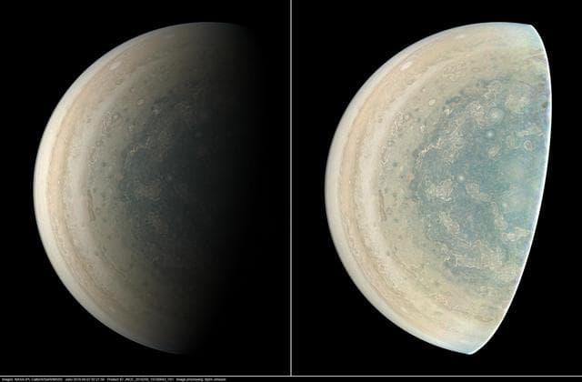 NASA image: Jupiter's Southern Circumpolar Cyclones