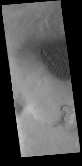 NASA image: Halley Crater Dunes