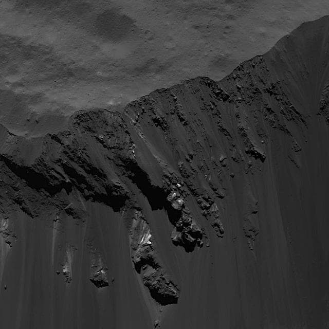 NASA image: Blocks Sliding Down Occator Crater's Southeastern Wall