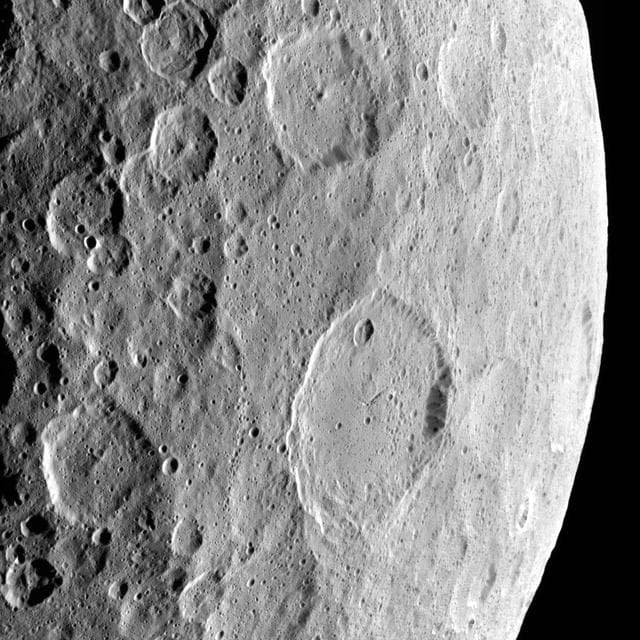 NASA image: Ezinu Crater