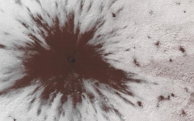 NASA image: Impact Near the South Pole