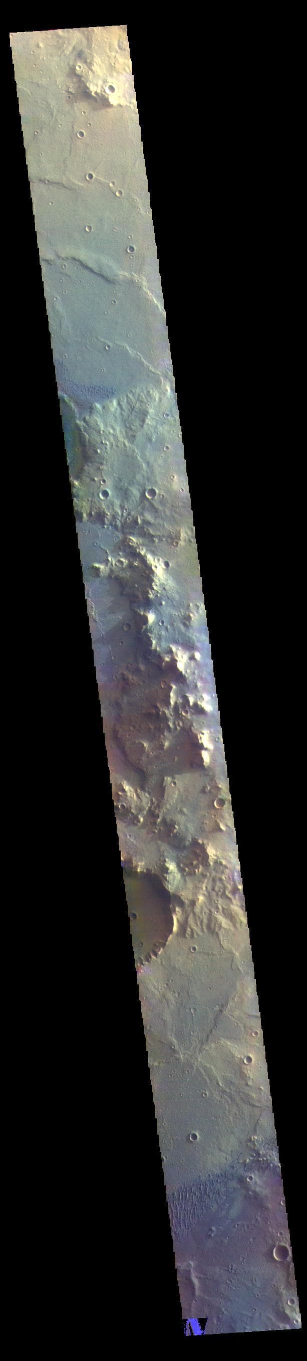 NASA image: Herschel Crater - False Color