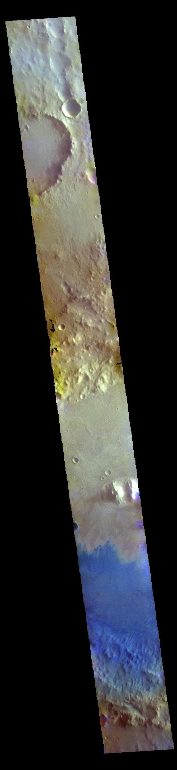 NASA image: Marth Crater - False Color