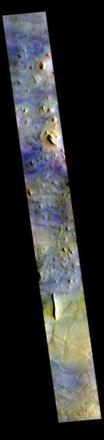 NASA image: Acidalia Colles - False Color