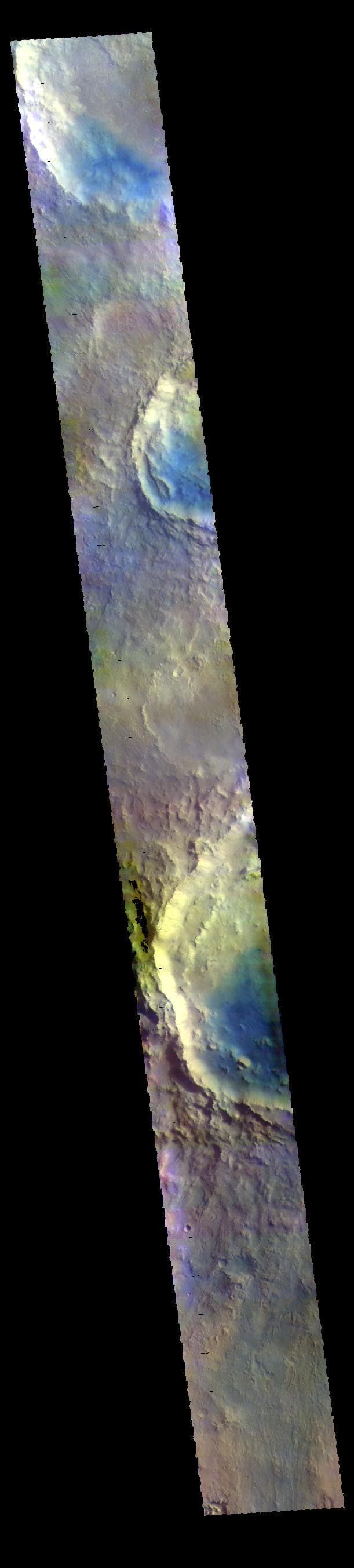 NASA image: Arabia Terra Craters - False Color