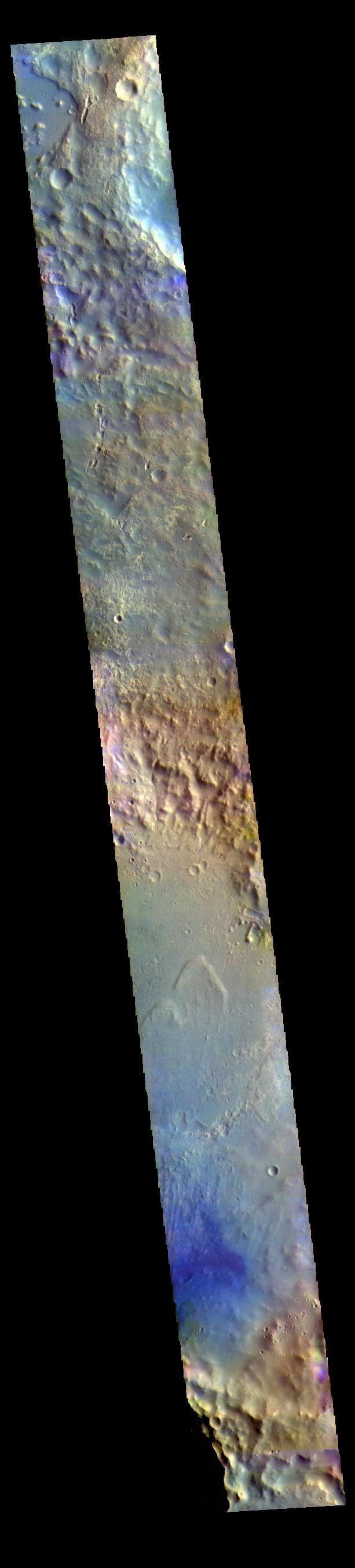 NASA image: McLaughlin Crater - False Color