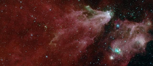 NASA image: Cepheus C and Cepheus B Region by Spitzer (One-Instrument)
