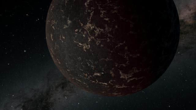 NASA image: Rare Glimpse of the Surface of a Rocky World (Illustration)
