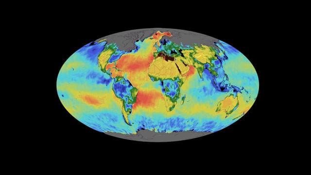 NASA image: SMAP Sea Surface Salinity and Soil Moisture Time Lapse