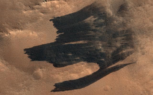 NASA image: Impact-Induced Dust Avalanches
