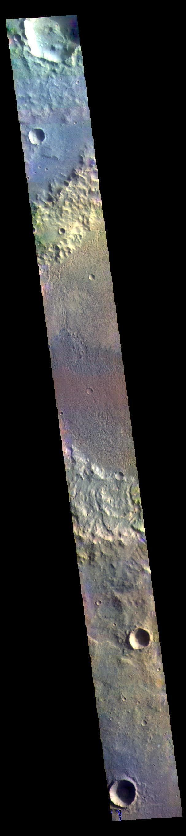 NASA image: Briault Crater - False Color